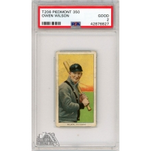 Owen Wilson 1909-11 T206 Piedmont 350 Card PSA 2