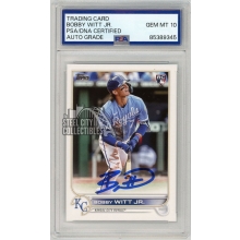 Bobby Witt Jr 2022 Topps Update Autograph Rookie Card #US100 PSA/DNA 10 (New Label)