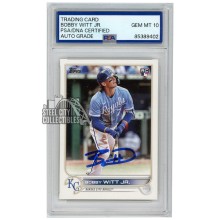 Bobby Witt Jr 2022 Topps Update Autograph Rookie Card #US100 PSA/DNA 10 (New Label)