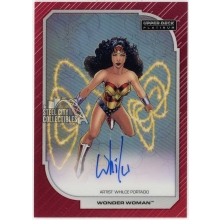Wonder Woman Whilce Portacio 2026 Upper Deck DC Universe Red Rainbow Artist Autograph Card #75