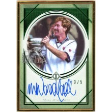 Mark Woodforde 2020 Topps Transcendent Tennis HOF Emerald Autograph Card #TCA-MW 3/5