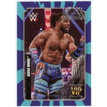 Xavier Woods 2020 Topps Transcendent WWE VIP Party Purple Blue Card #49 1/1