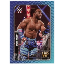 Xavier Woods 2020 Topps Transcendent WWE VIP Party Blue Lines Card #49 1/1