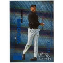 Tiger Woods 2024 Skybox Metal Universe Premium Star Sapphire Card #S-2 23/75