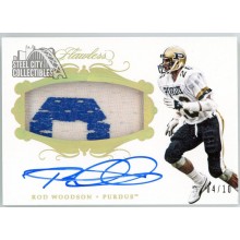 Rod Woodson 2018 Panini Flawless Collegiate Patch Autograph Card #PA-RW 4/10