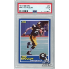 Rod Woodson 1989 Score Football Rookie Card #78 PSA 9 Mint
