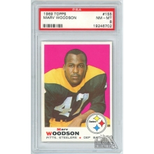 Marv Woodson 1969 Topps Football Card #155 PSA 8 NM-MT