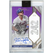 David Wright 2022 Topps Luminaries Home Run Kings Purple Autograph Card #HRK-DW 1/3