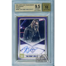 "The Fiend" Bray Wyatt 2020 Topps Transcendent Purple Auto Card 08/10 BGS 9.5