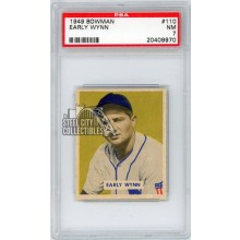 Early Wynn 1949 Bowman Baseball Rookie Card #110 PSA 7