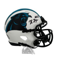Xavier Legette Autographed Carolina Lunar Eclipse Mini Football Helmet - BAS