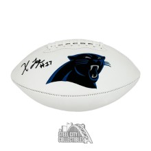 Xavier Legette Autographed Carolina White Logo Football - BAS