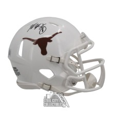 Xavier Worthy Autographed Texas Speed Mini Football Helmet - BAS