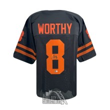 Xavier Worthy Autographed Texas Custom Black Football Jersey - BAS