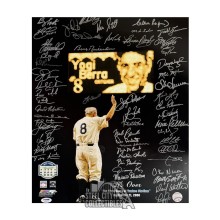 Final Game At Yankee Stadium Autographed 16x20 Photo (56 Signatures) PSA/DNA LOA