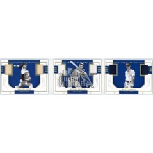 Whitey Ford Mickey Mantle Billy Martin 2020 Panini National Treasures Triple Relic Booklet Card #TL-NY2 6/49