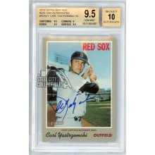Carl Yastrzemski 2019 Topps Heritage Real One Autograph Card #ROA-CY BGS 9.5