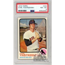 Carl Yastrzemski 1973 Topps Card #245 PSA 8 NM-MT