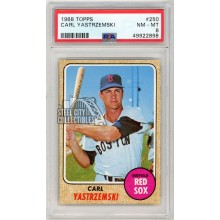 Carl Yastrzemski 1968 Topps Baseball Card #250 PSA 8