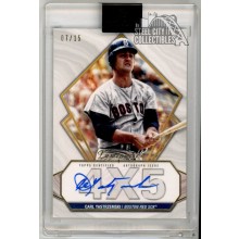 Carl Yastrzemski 2022 Topps Luminaries Hit Kings Autograph Card #HK-CYA 07/15
