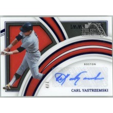 Carl Yastrzemski 2022 Panini Immaculate Blue Autograph Card #CIS-CY 4/7