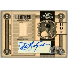 Carl Yastrzemski 2005 Donruss Timeless Treasures Relic Autograph Card #HOF-8 5/5