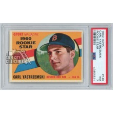 Carl Yastrzemski 1960 Topps Rookie Star Card #148 PSA 7 NM