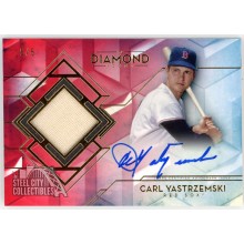 Carl Yastrzemski 2020 Topps Diamond Icons Red Jersey Autograph Card #SPA-CY 5/5