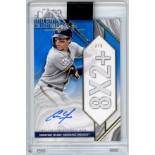 Christian Yelich 2022 Topps Luminaries Home Run Kings Blue Auto Card HRK-CYE 3/5