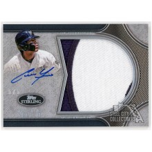 Christian Yelich 2020 Topps Sterling Splendor Jumbo Patch Auto #SSJPA-CY 5/5