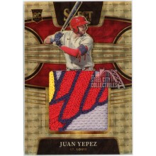 Juan Yepez 2022 Panini Select Gold Vinyl Rookie Logo Patch Card #RJS-JY 1/1