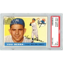 Yogi Berra 1955 Topps Card #198 PSA 7 NM