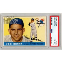 Yogi Berra 1955 Topps Card #198 PSA 6 EX-MT