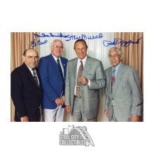 Yogi Berra, Duke Snider, Stan Musial, Phil Rizzuto Autographed 8x12 Hall of Fame Baseball Photo - PSA/DNA LOA