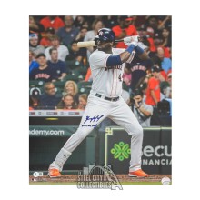 Yordan Alvarez 2019 AL ROY Autographed Houston 16x20 Photo - BAS