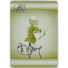 Steve Young 2017 Panini Preferred Yellow Printing Plate Autograph Card #139 1/1