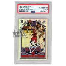 Trae Young 2018-19 Panini Chronicles Marquee Autograph RC Card #247 PSA/DNA (White)