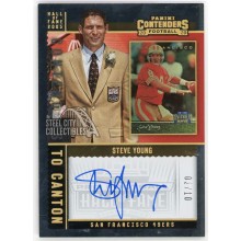 Steve Young 2020 Panini Contenders To Canton Autograph Card #CCA-SYO 02/10