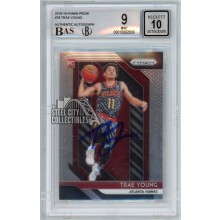 Trae Young 2018-19 Panini Prizm Autograph Rookie Card #78 BGS 9 BAS 10