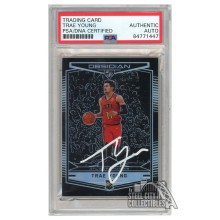 Trae Young 2018-19 Panini Chronicles Obsidian Preview Autograph RC Card #575 PSA/DNA (White)