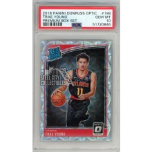 Trae Young 2018-19 Panini Donruss Optic Rated Rookie Premium Box Set Card #198 238/249 PSA 10