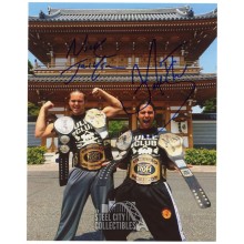 The Young Bucks Nick and Matt Jackson Autographed 8x10 Photo - Leaf