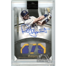 Robin Yount 2021 Topps Luminaries Hit Kings Patch Autograph Card #HKAP-RY 4/15