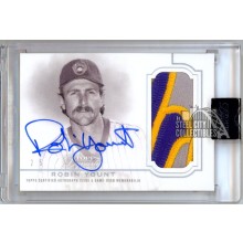 Robin Yount 2020 Topps Dynasty Dynastic Data Patch Autograph Card #DAP-RY4 2/5