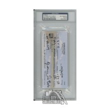 Yvonne De Carlo Autographed Check - PSA/DNA (Lily Munster)