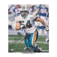 Zach Thomas Autographed Miami Dolphins 16x20 Football Photo - BAS