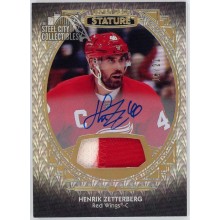 Henrik Zetterberg 2020-21 Upper Deck Stature Patch Autograph Card #94 18/21