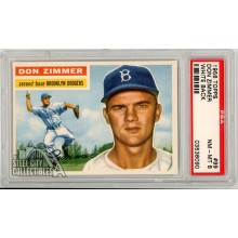Don Zimmer 1956 Topps Card #99 White Back PSA 8 NM-MT
