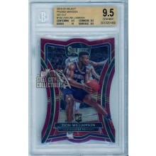 Zion Williamson 2019-20 Panini Select Maroon Prizm Die-Cut Rookie Card BGS 9.5