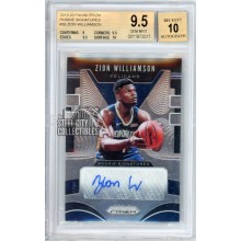 Zion Williamson 2019-20 Panini Prizm Rookie Autograph Card #RS-ZWL BGS 9.5